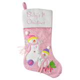 Baby's 1st Christmas Plush Stockings, 19-Inch, 2-Piece