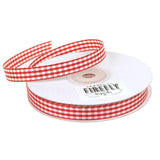 Gingham Checkered Holiday Christmas Ribbon, 3/8-Inch, 25 Yards