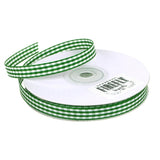 Gingham Checkered Holiday Christmas Ribbon, 3/8-Inch, 25 Yards