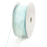 Sheer Chiffon Ribbon Wired Edge, 1-1/2-inch, 25-yard