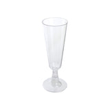 Clear Plastic Champagne Glasses, 6-1/4-Inch, 12-Count