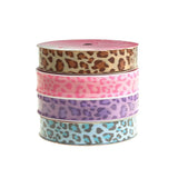 Leopard Grosgrain Ribbon, 5/8-Inch, 3-Yard