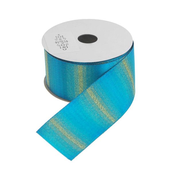 Glitter Sparkling Double Faced Satin Ribbon, Turquoise, 1-1/2-Inch, 3 Yards