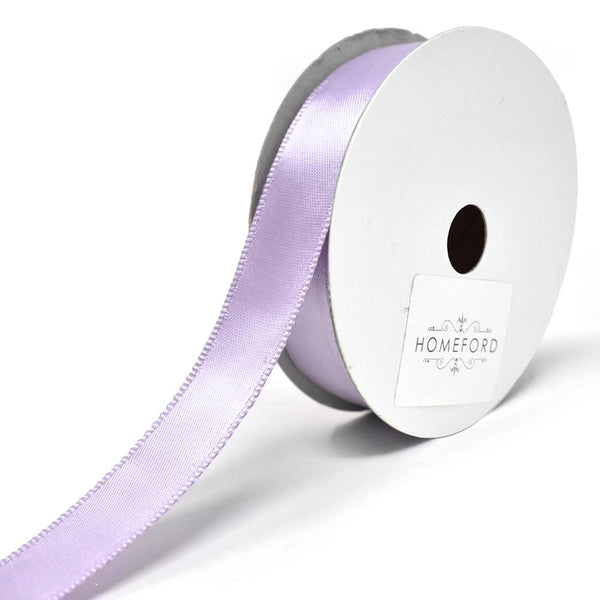 Single Faced Wired Edge Satin Ribbon, 5/8-Inch, 10-Yard, Lavender