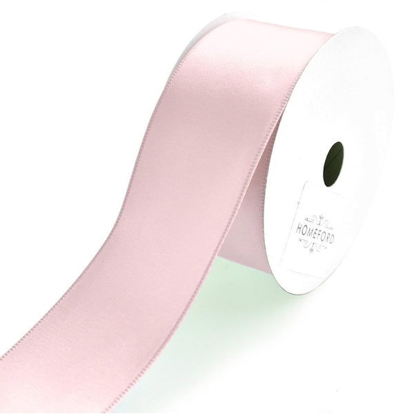 Single Faced Wired Edge Satin Ribbon, 1-1/2-Inch, 3-Yard, Light Pink