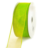 Sheer Chiffon Ribbon Wired Edge, 1-1/2-inch, 25-yard