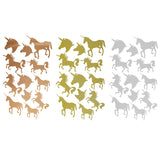 Diamond Glitter Unicorn Sticker Sheet, 12-Stickers