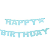 "Happy Birthday" Letter and Bow Banner, 4-1/4-Inch, 5-Feet