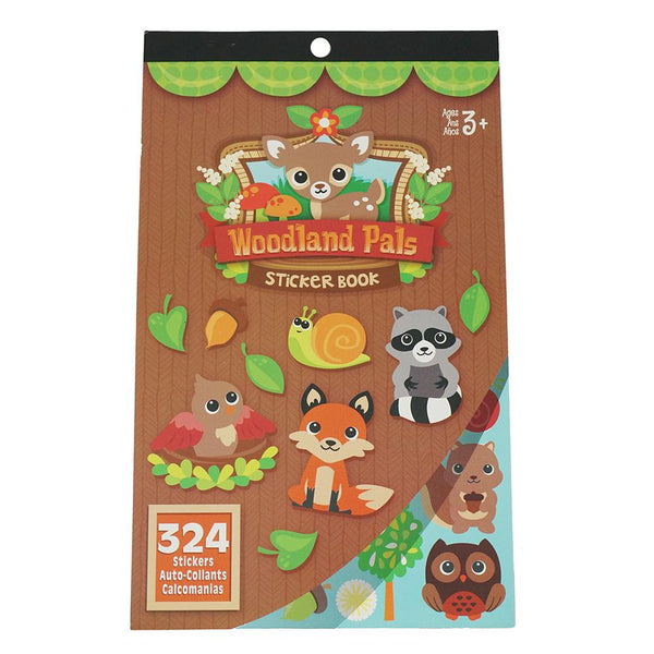 Woodland Critter Pals Craft Sticker Book Assortment, 324-Piece