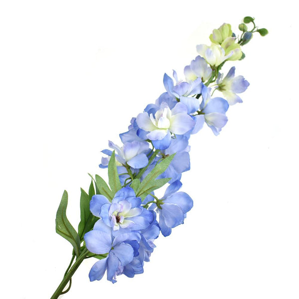 Tall Silk Delphinium Stem, Blue, 36-Inch