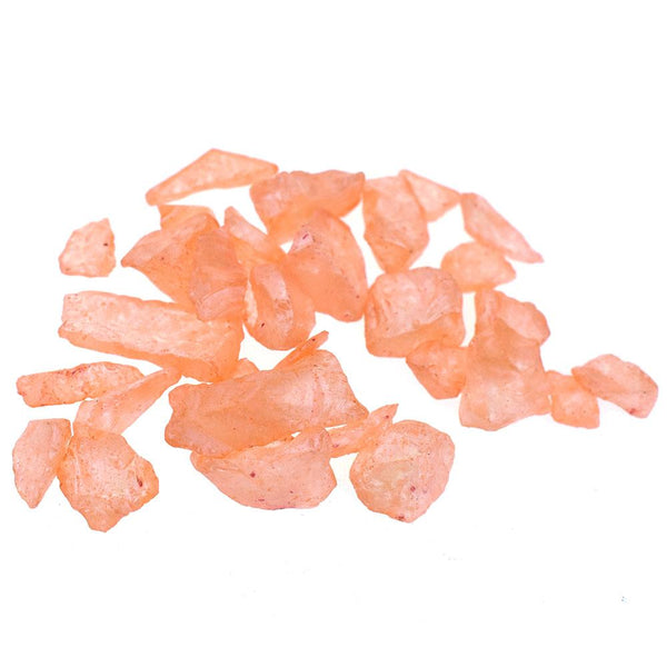 Pearlized Glass Chips, Peach, 15-Ounce