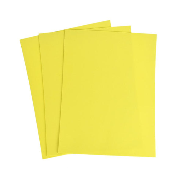 Plain EVA Foam Sheet, 9-Inch x 12-Inch, 3-Piece, Yellow