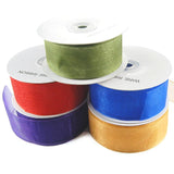 Sheer Wired Glossy Ribbon, 1-1/2-inch, 25-yard