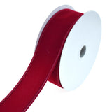 Christmas Velvet Wired Edge Ribbon, 10-Yard