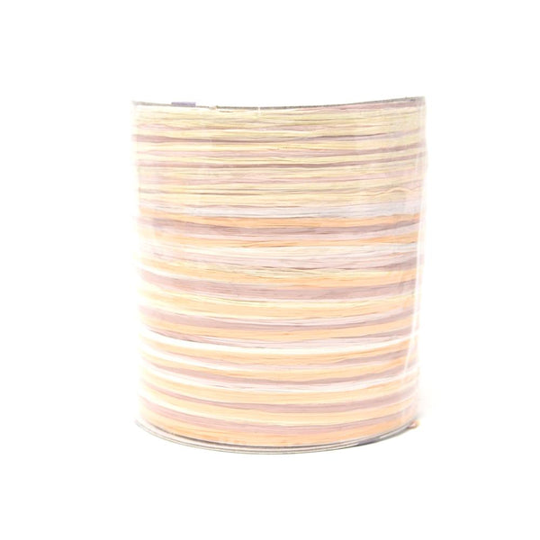 Premium Pastel Multicolored Raffia, Taffy, Made in Germany, 55-Yard