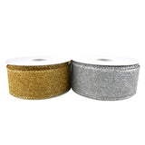 Christmas Glitzy Net Wired Ribbon, 1-1/2-Inch, 10-Yard