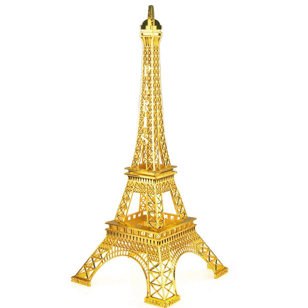 Metal Eiffel Tower Paris France Souvenir, 20-inch, Gold