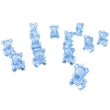 Acrylic Plastic Teddy Bear Baby Shower Favors, 1-3/4-Inch, 12-Count