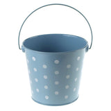 Polka Dot Metal Pail Bucket Party Favor, 5-inch