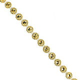 Flower Rhinestone Trim Strand, 15mm, 10-Yard, Gold