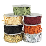 Leaf Garland Polyester Ribbon, 1/4-Inch, 10 Yards