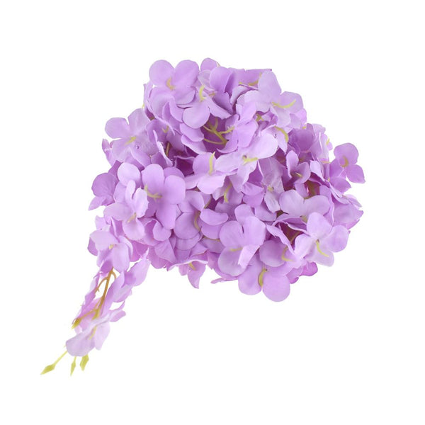 Silk Hydrangea Garland, 80-Inch, Lavender