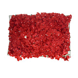 Artificial Hydrangea Flower Mat, 24-Inch, Red