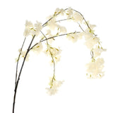 Artificial Cherry Blossom Spray, 58-Inch, White