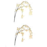 Artificial Cherry Blossom Spray, 58-Inch, White