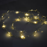 LED Gold Leaf Fairy Lights, 7-Feet - Warm White