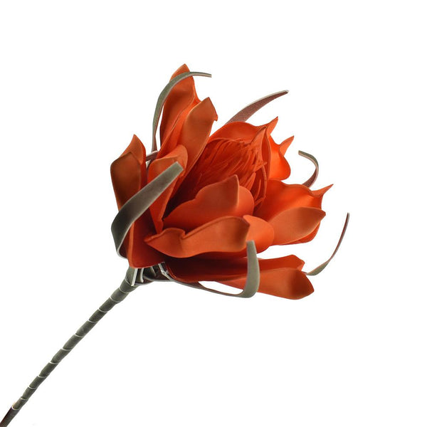 Artificial Pandula Foam Flower Spray, 26-Inch, Orange