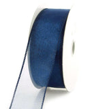 Sheer Chiffon Ribbon Wired Edge, 1-1/2-inch, 25-yard