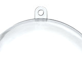 Clear Acrylic Fillable Christmas Ball Ornament, 4-Inch