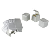 Cube Metallic Paper Gift Favor Boxes, 2-Inch, 24-Count