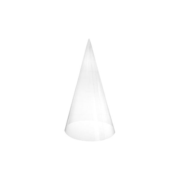 Craft Plastic Transparent Cone, 6-3/4-Inch