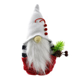 Christmas Gnomes Plaid Flannel Plush Ornaments, 7-Inch, 3-Piece