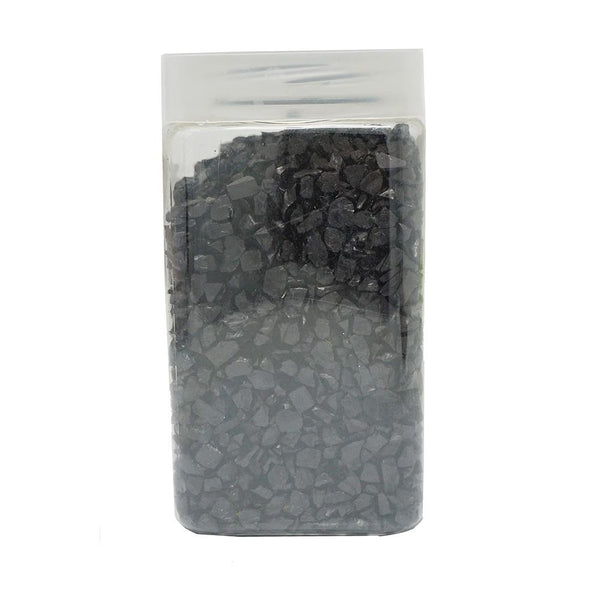 Crushed Glass Vase Filler, Black, 500-Gram