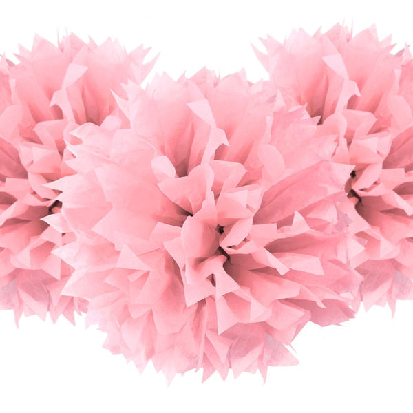 Starburst Tissue Paper Pom-Poms, Pink, 17-Inch, 3-Count