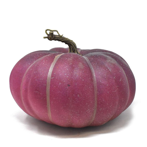 Fall Artificial Pumpkin Decorations, 7-Inch, Purple