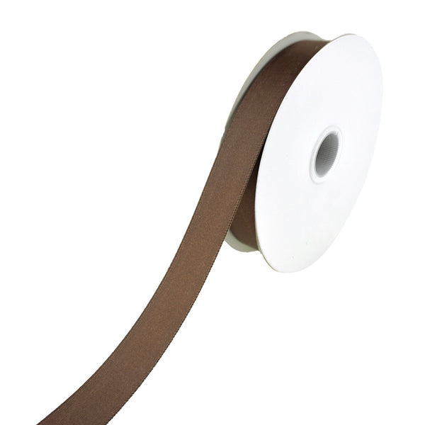 Double Faced Satin Ribbon, 5/8-inch, 25-yard, Brown