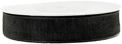 Sheer Organza Ribbon, 5/8-inch, 25-yard, Black