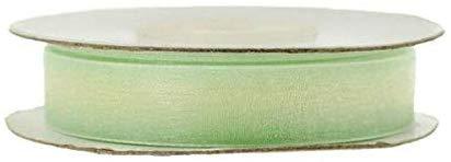 Sheer Organza Ribbon, 5/8-inch, 25-yard, Mint Green