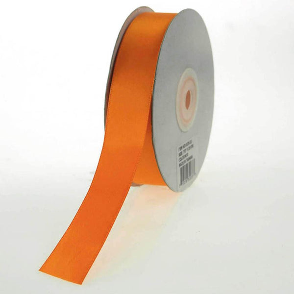 Double Faced Satin Ribbon, 7/8-inch, 25-yard, Orange