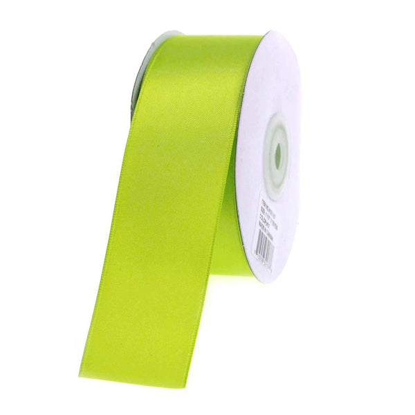 Double Faced Satin Ribbon, 1-1/2-inch, 25-yard, Apple Green