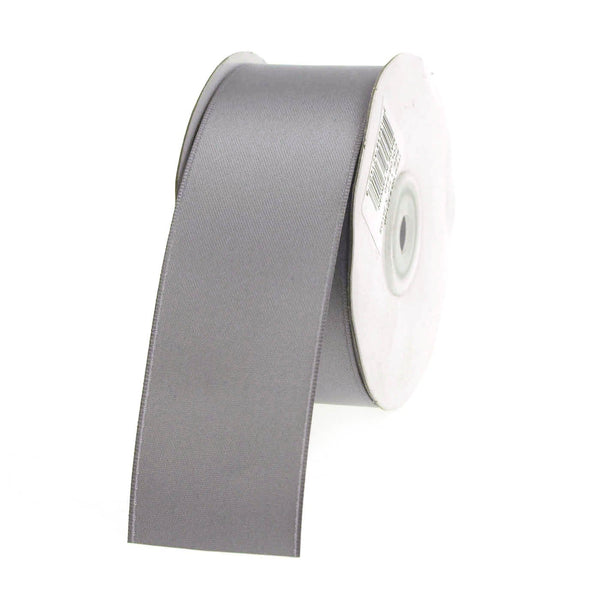 Double Faced Satin Ribbon, 1-1/2-inch, 25-yard, Silver