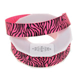 Neon Zebra Striped Grosgrain Ribbon, 7/8-Inch, 10 Yards