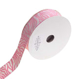 Zebra White Grosgrain Ribbon, 4-Yard