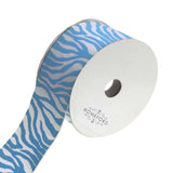 Zebra White Grosgrain Ribbon, 4-Yard