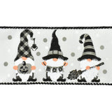 Halloween Gnomes Satin Wired Ribbon, 2-1/2-Inch, 10-Yard