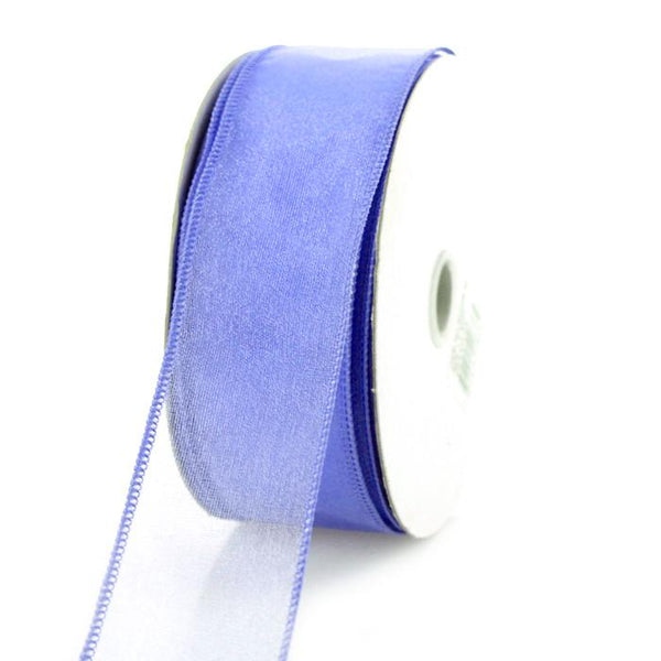 Sheer Chiffon Ribbon Wired Edge, 1-1/2-inch, 25-yard, Orchid